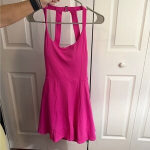 HALARA Pink Backless Dress